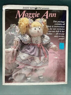 Daisy Kingdom Maggie Ann Doll Kit Vintage 1990 Style #9815